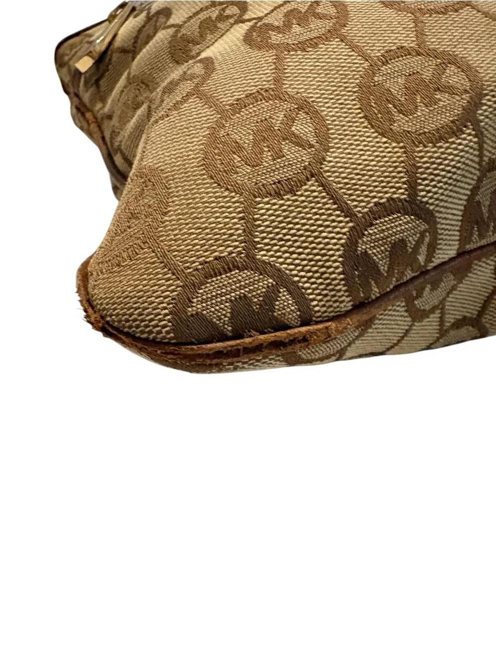 Michael Kors Brown Logo Crossbody Messenger Bag